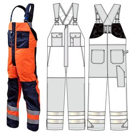 Полукомбинезон 43A-TWILL-14/77 SWW купить оптом и в розницу в интернет-магазине tis-tex.ru — 1
