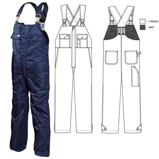 Полукомбинезон 42A-TWILL-15 SWW купить оптом и в розницу в интернет-магазине tis-tex.ru — 1