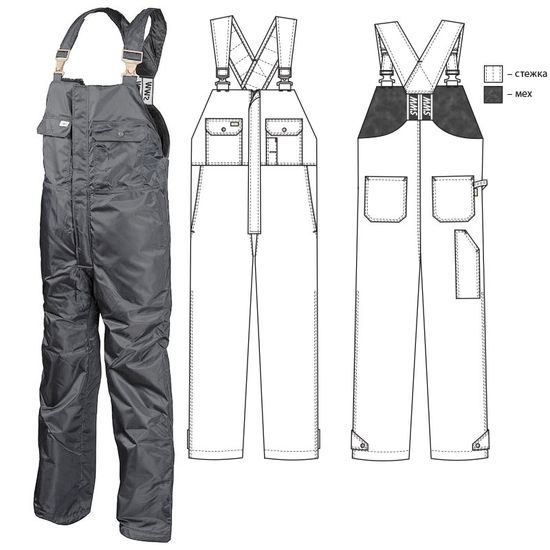 Полукомбинезон 42A-TWILL-55 SWW купить оптом и в розницу в интернет-магазине tis-tex.ru — 1