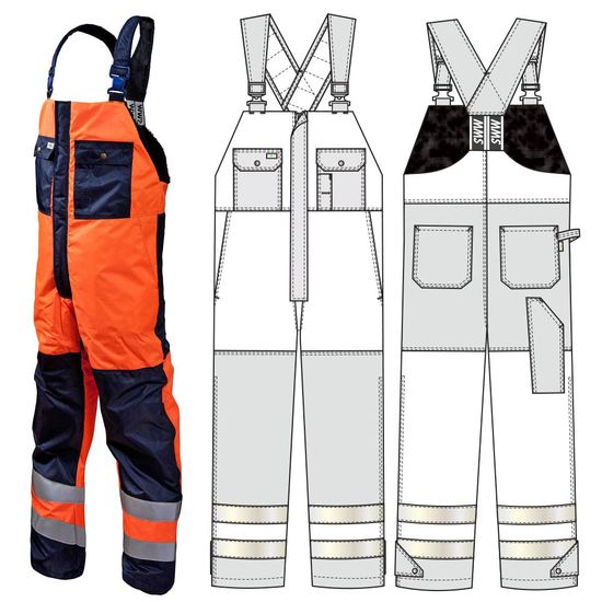 Полукомбинезон 43A-TWILL-14/77 SWW купить оптом и в розницу в интернет-магазине tis-tex.ru — 1