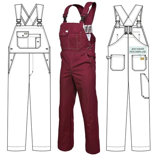 Полукомбинезон 71T-FAS-83 SWW купить оптом и в розницу в интернет-магазине tis-tex.ru — 1