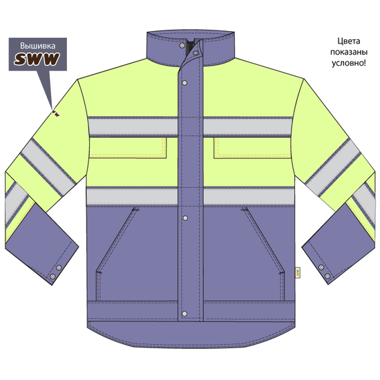 Куртка 4391N-P154-15/77 SWW купить оптом и в розницу в интернет-магазине tis-tex.ru — 3