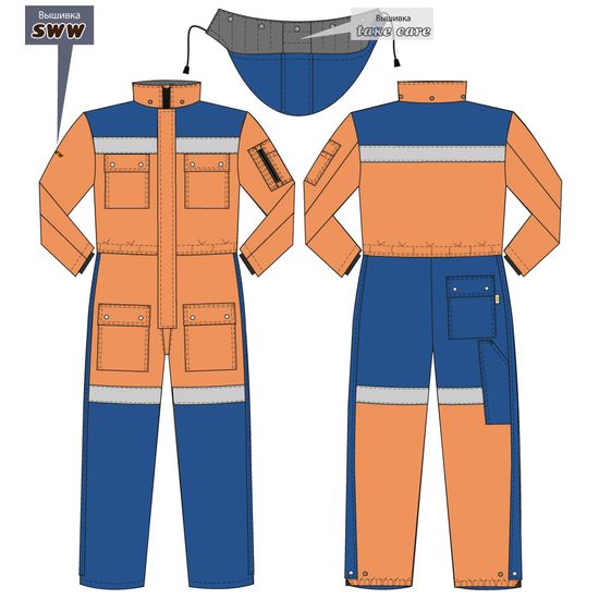 Комбинезон 8831-TWILL FT-77/16 SWW купить оптом и в розницу в интернет-магазине tis-tex.ru — 11