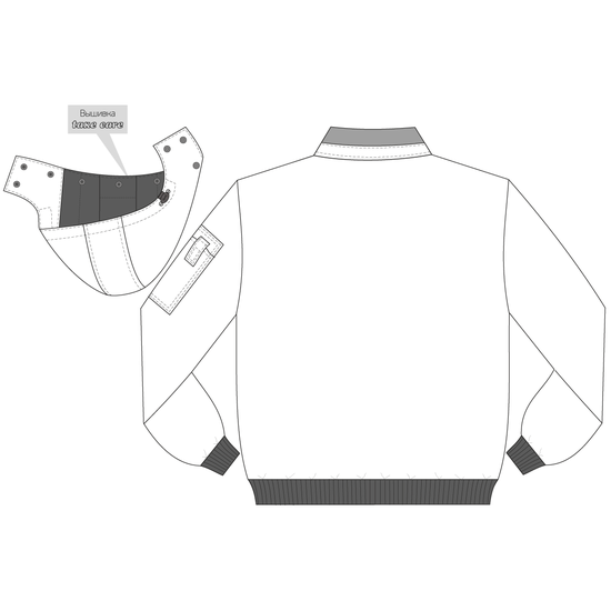 Куртка 442KC-TWILL-55 SWW купить оптом и в розницу в интернет-магазине tis-tex.ru — 8