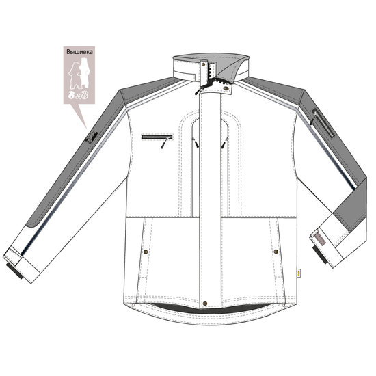 Куртка 622S-TWILL-55 SWW купить оптом и в розницу в интернет-магазине tis-tex.ru — 11