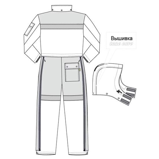 Комбинезон 8831F-PP-71/55 SWW купить оптом и в розницу в интернет-магазине tis-tex.ru — 10