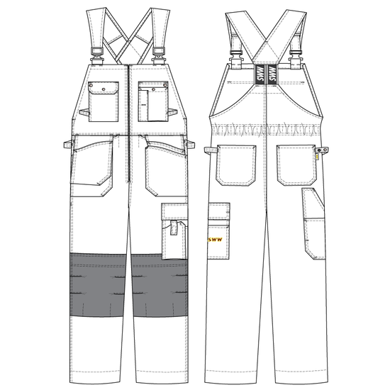 Полукомбинезон 51-2-P154-14 SWW купить оптом и в розницу в интернет-магазине tis-tex.ru — 6