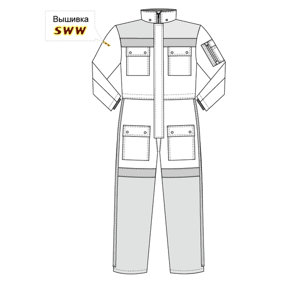 Комбинезон 8831F-PP-80/55 SWW купить оптом и в розницу в интернет-магазине tis-tex.ru — 8