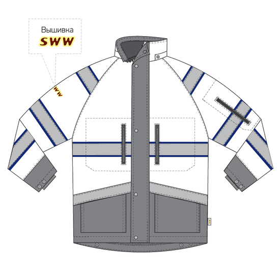 Куртка 4677•ND-TWILL FT-71/15 SWW купить оптом и в розницу в интернет-магазине tis-tex.ru — 5