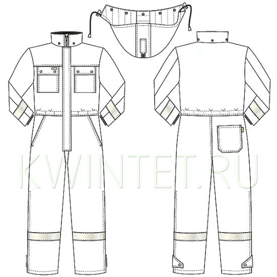 Комбинезон 888R-OXFORD-999 SWW купить оптом и в розницу в интернет-магазине tis-tex.ru — 2