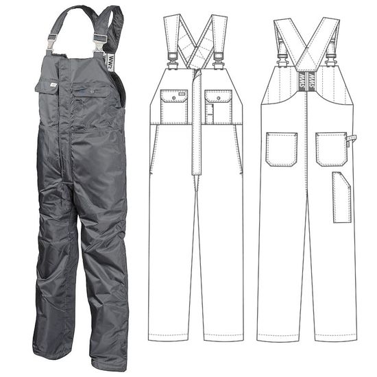 Полукомбинезон 42B-TWILL FZ-58 SWW купить оптом и в розницу в интернет-магазине tis-tex.ru — 1