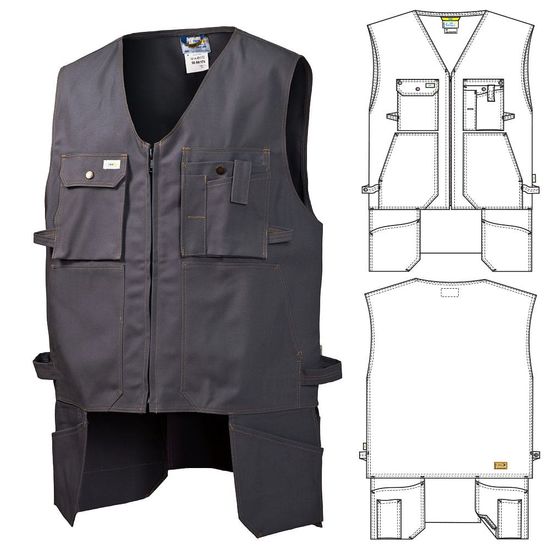 Жилет рабочий 511TT-FU-55 SWW купить оптом и в розницу в интернет-магазине tis-tex.ru — 1