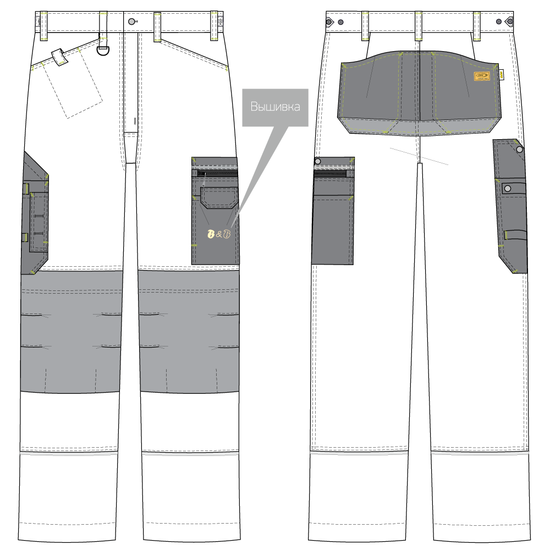 Брюки 251-CAN-15/90 SWW купить оптом и в розницу в интернет-магазине tis-tex.ru — 4